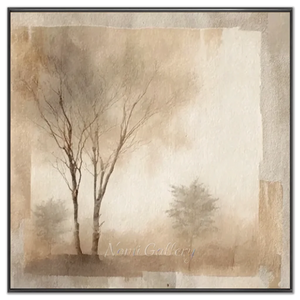 Flower-&-Tree-Abstract-Painting-black-frame-02.webp