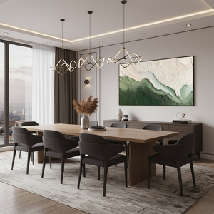 Deep Emerald and White 3D Textured Abstract Hand-Painted Wall Art #SS073