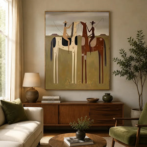 Handmade Surreal Western Oil Painting #SS324
