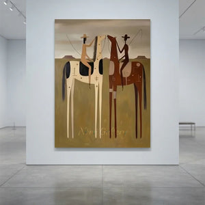 Handmade Surreal Western Oil Painting #SS324