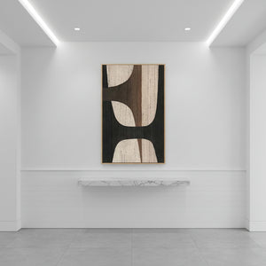 Wabi Sabi Geometric Abstract Wall Art #SS085