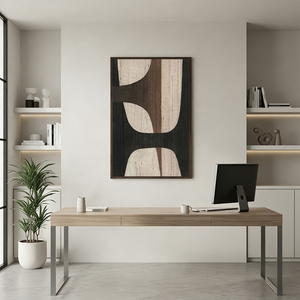 Wabi Sabi Geometric Abstract Wall Art #SS085