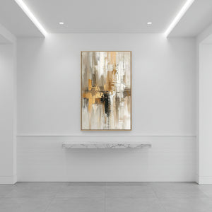 Gold Leaf Abstract Wabi Sabi Wall Art #SS086