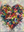 Abstract Heart Oil Painting | Handmade Love Themed Wall Art #SS062
