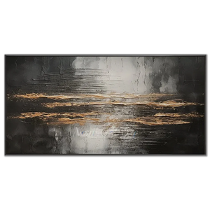 Metallic-Gold-&-Black-Abstract-Wall-Art-black-frame-02.webp