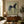 Abstract Folk Black Horse & Rider Oil Painting Canvas Art #AA008