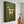 Abstract Folk Horse & Rider Oil Painting Green Canvas Art #AA010