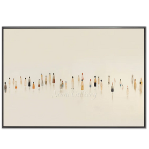 Minimalist Figures Gathering Abstract Art #NM402
