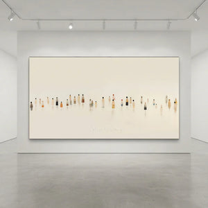 Minimalist Figures Gathering Abstract Art #NM402