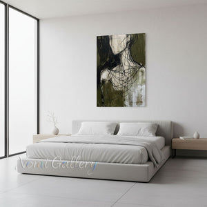 Abstract Expressive Line Figure Hand-Painted Textured Oil Painting #SS207