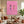 Chic handmade minimalist oil painting featuring a textured, vibrant pink impasto background with a man and a woman in snorkeling gear and swimsuits swimming upward.