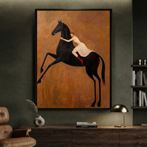 Modern-Romanticism-Black-Horse-for-Study-with-Character-01.webp