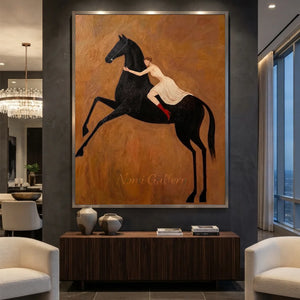 Modern-Romanticism-Black-Horse-for-hotel-decor-04.webp