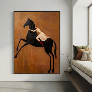 Modern-Romanticism-Black-Horse-for-lounge-07.webp