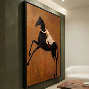 Modern-Romanticism-Black-Horse-for-wall-08.webp