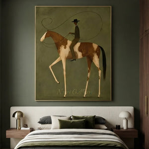 Handmade Figurative Canvas Art for Modern Decor #SS327