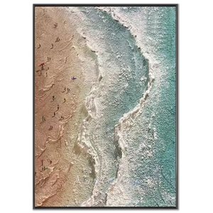 Coastal Serenity Textured Beach Art #NM715