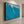 Textured Ocean Wave Surfing Art - Dynamic Blue & White #NM662
