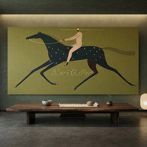 Olive-Green-Equestrian-Abstract-Art-for-zen-style-tea-room2-01.webp