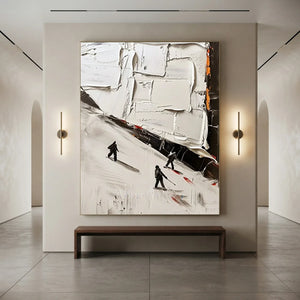 Dynamic Textured Abstract Figures Oil Painting #NM635