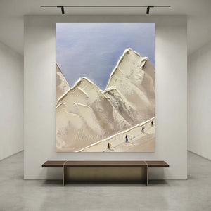 Textured Mountain Ascent Art #NM643