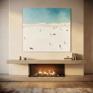 Coastal Serenity Minimalist Beach Art #NM709