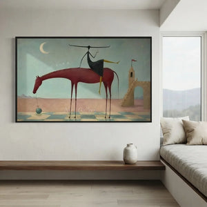 Handmade Surrealist Dreamscape Horse Oil Painting #SS350
