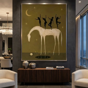Surrealism Fantasy Horse Oil Painting #SS331