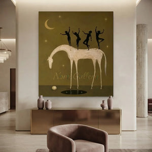 Surrealism Fantasy Horse Oil Painting #SS331
