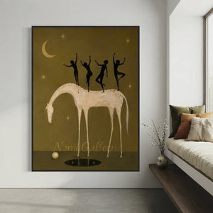 Surrealism Fantasy Horse Oil Painting #SS331