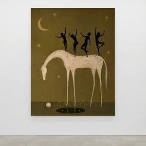 Surrealism Fantasy Horse Oil Painting #SS331