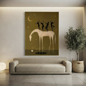 Surrealism Fantasy Horse Oil Painting #SS331