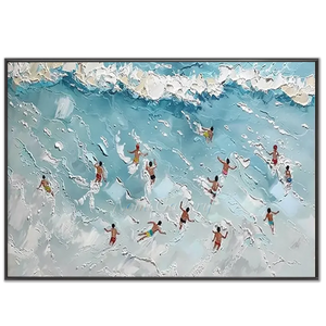 Textured Ocean Swimmers Art #NM703
