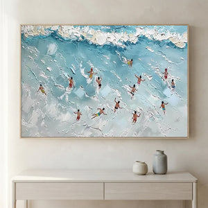Textured Ocean Swimmers Art #NM703