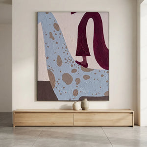 Whimsical Abstract Figure Oil Painting #NM559