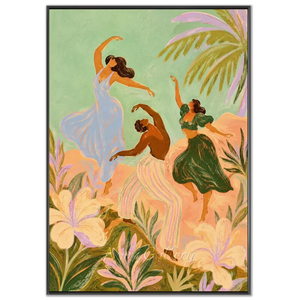 Joyful Tropical Dance Oil Painting #NM268