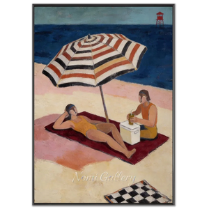 Beach Day Leisure Oil Painting #NM274