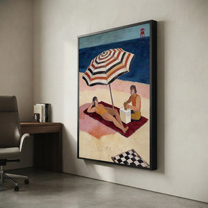 Beach Day Leisure Oil Painting #NM274
