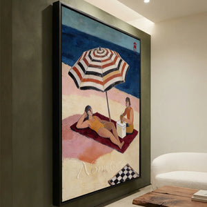 Beach Day Leisure Oil Painting #NM274