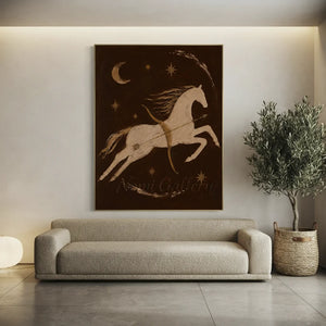 Celestial Horse Textured Oil Painting #NM310