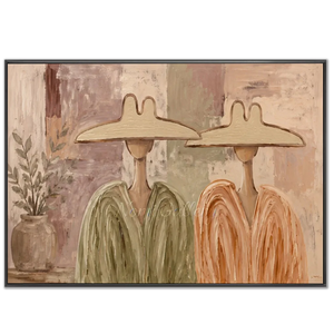 Elevate Your Space: Ethereal Figures Abstract Oil Painting #NM336