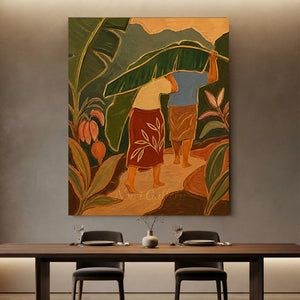 Tropical Journey Abstract Canvas Art #NM450