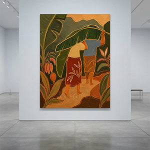 Tropical Journey Abstract Canvas Art #NM450
