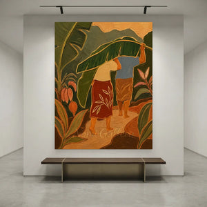 Tropical Journey Abstract Canvas Art #NM450