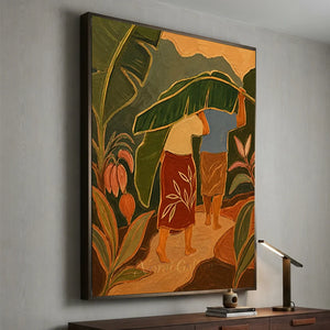 Tropical Journey Abstract Canvas Art #NM450