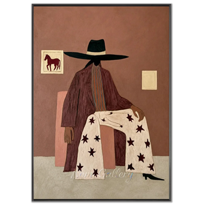 Abstract Figure in Starred Pants Art #NM386