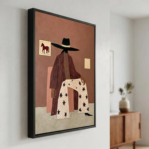 Abstract Figure in Starred Pants Art #NM386