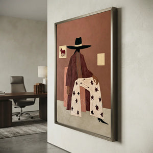 Abstract Figure in Starred Pants Art #NM386