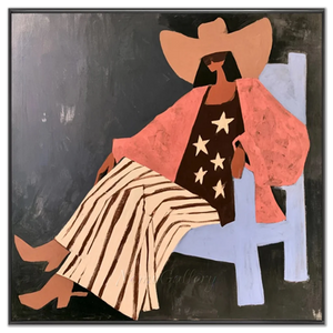 Confident Woman Abstract Art Painting #NM440