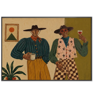 Bohemian Spirit Duo Abstract Canvas Art #NM426